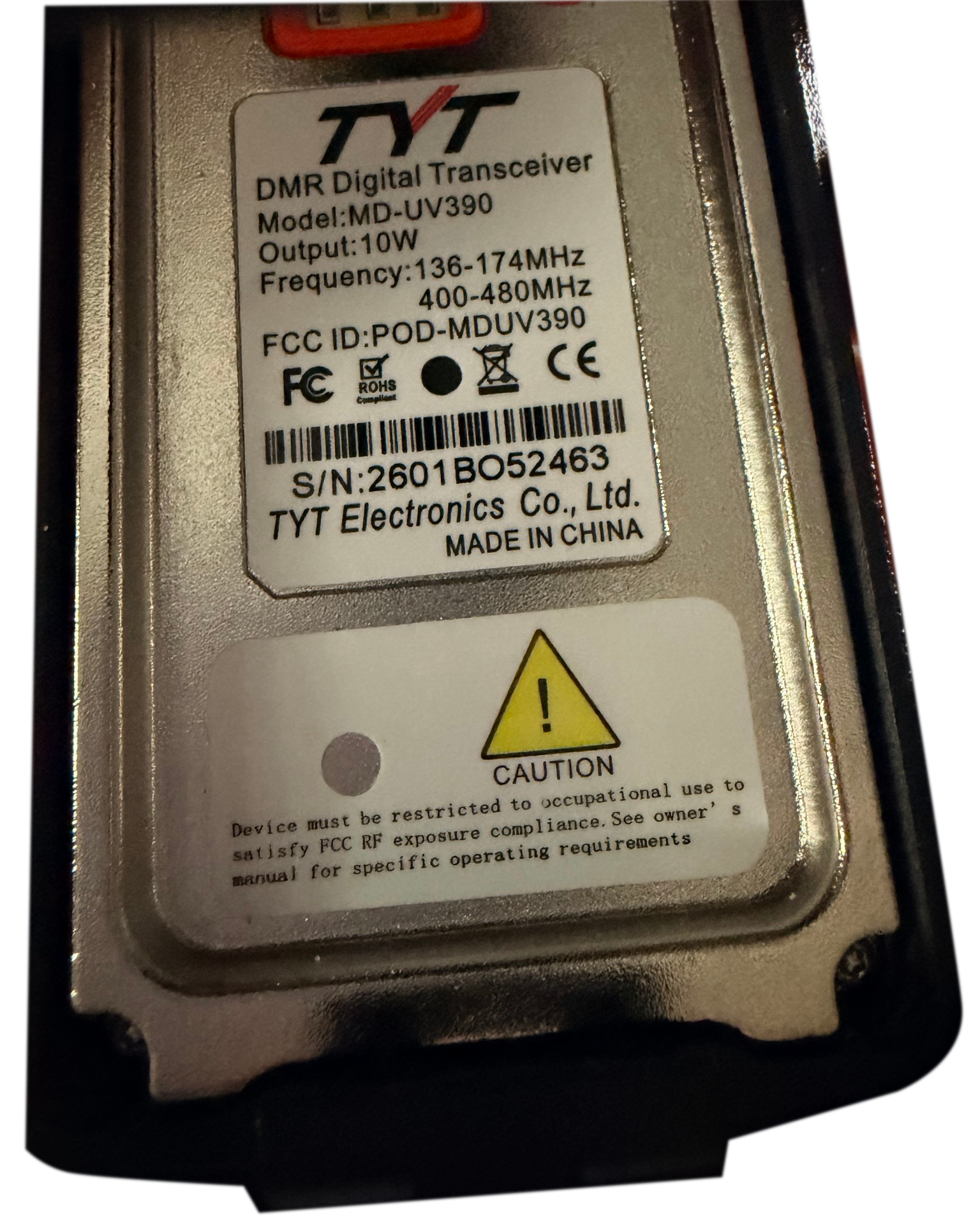 Battery off